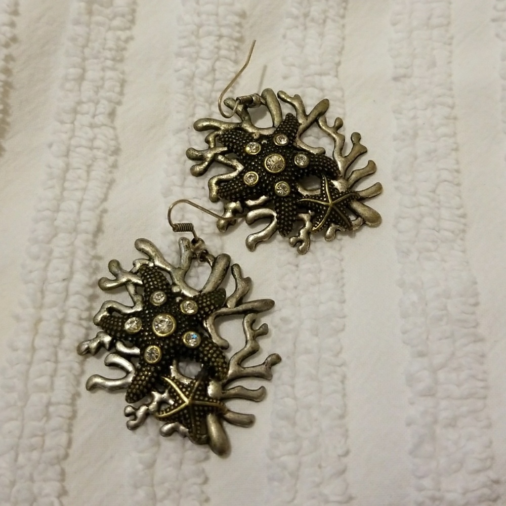 Coral Reef and Starfish Earrings